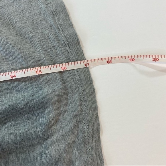 Cynthia Rowley Mini Dress Grey XS Linen Elastic Drawstring Waist Pockets Tank - Picture 8 of 9